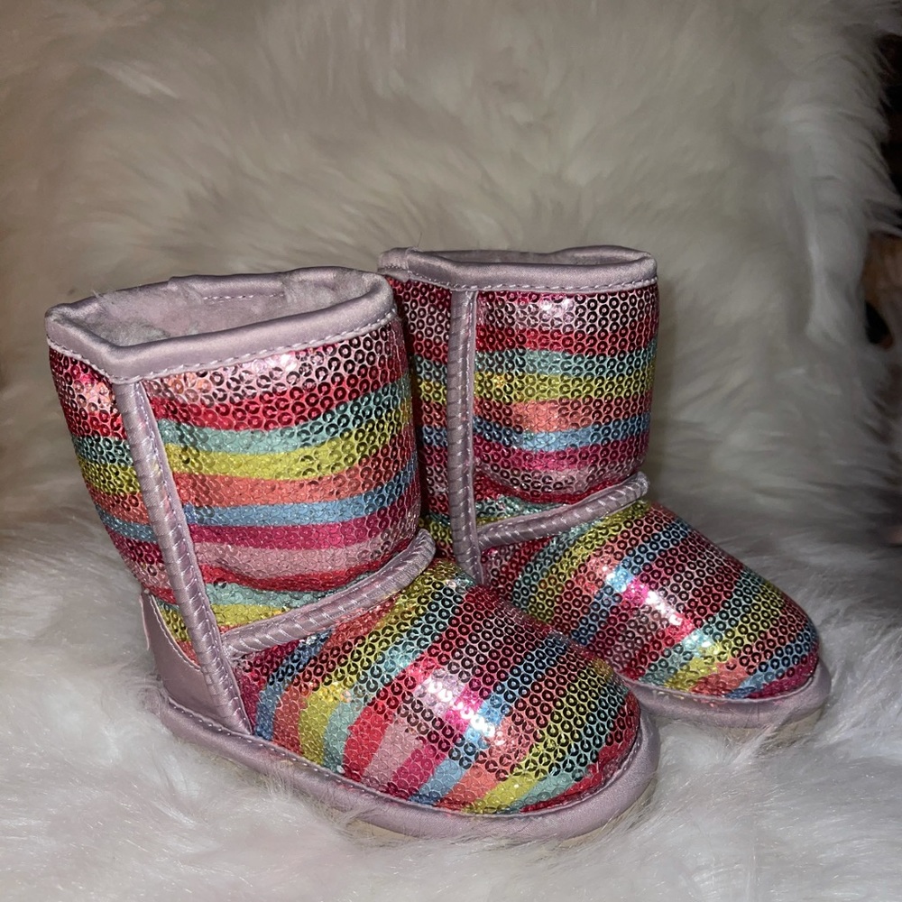 Ugg Rainbow Sequin Toddler Boot size 6t